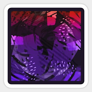 Abstract shapes pattern Sticker